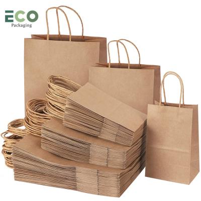 China Recyclable Custom Luxury Ribbon Handle White Cardboard Shopping Packaging Bag Customized Printed Paper Gift Bags With Your Own Logo for sale