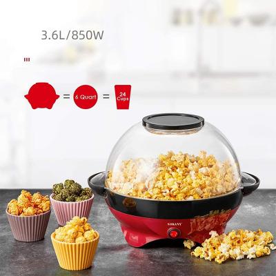 China Zogifts SOKANY CE Household 850W 3.6L Commercial Electric Popcorn Maker for sale