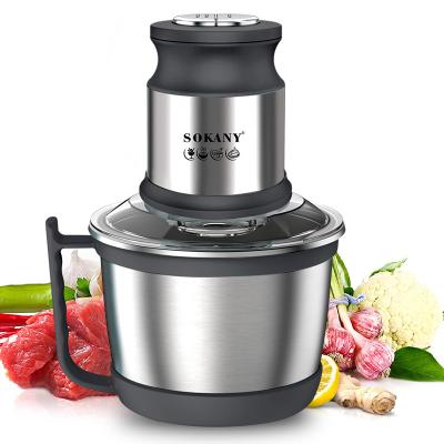 China Commercial Chopper Stainless Steel Body 3L Capacity Chopper Zogifts SOKANY High Quality Meat Grinder for sale