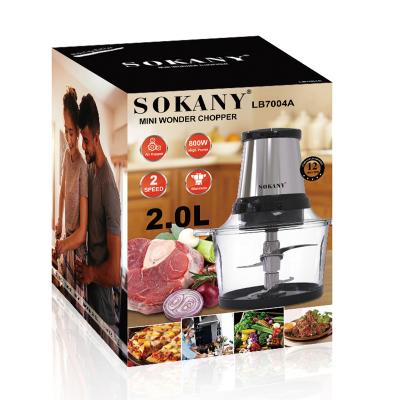 China ZOGIFTS SOKANY Homemade High Efficiency Stainless Steel Electric Commercial Vegetable Grinder Meat Grinder Manual for sale