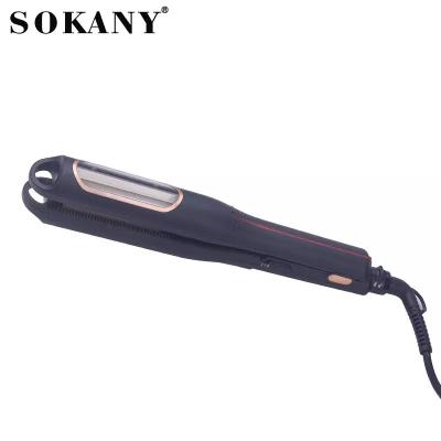 China SOKANY Household Hair Straightener Top Selling Steamer For Fast Straightening And Curling 2 I Hair Comb Heating Hair Straightener And Curler for sale