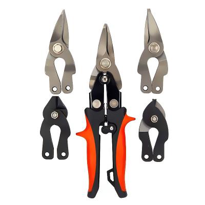 China Straight Cutting Cut Iron Sheet Shears Scissors Tin Aviation Iron Snips for sale