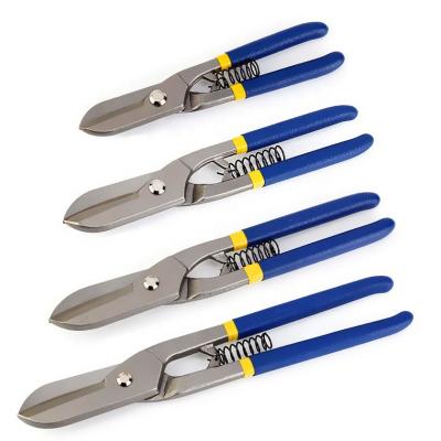 China 8/10/12 Inch Germany Industrial Tin Snip Pointed-nosed Type Iron Cut Household Iron Scissors for sale