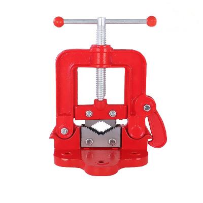 China Industrial Bench Vise Heavy Duty Pipe Vise Clamp-On Pipe Vice for sale