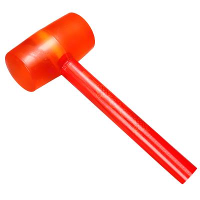 China Machinist Hammer OEM Factory PVC Clear Rubber Mallet Mallet With Wooden Handle for sale