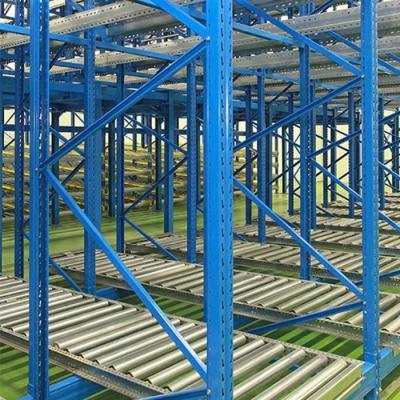 China Good Quality Movable Shelf Rack Management System Corrosion Protection and Gravity Roller Rack Shelf for sale