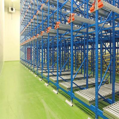 China Automatic Corrosion Protection Tiered Pallet Gravity Pallet Flow Storage System Factory Shelf Sale for sale