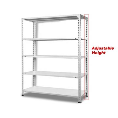 China Durable Corrosion Protection Boltless Shelving Steel Slotted Angle Shelves Warehouse Racks for sale