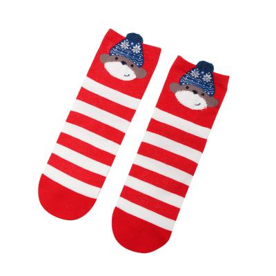 China QUICK DRY Cotton Women's Cartoon Socks Christmas Socks for sale