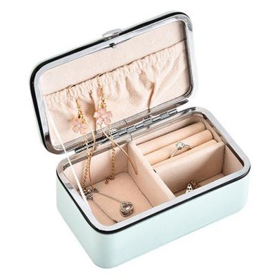 China Earring Necklace Bracelet Storage Holder Box Lockable Jewelry Box Jewelry Case Organizer for sale