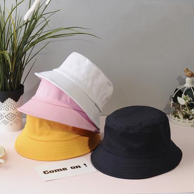 China New Sun Protection Cotton Bucket Hat Women Black White Hats For Kids Hip Hop Outdoor Travel Covers Men Beach Sun Protect Fishing Hood Unisex for sale