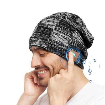 China USB Wireless Earphone Beanie Cap Cable Knitted Winter Handfree Fill Earphone Hat Sports Wireless Stereo Music Headset for sale