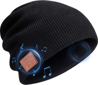 China breathable & Unisex Waterproof Knit Beanie Winter Music Stereo Speaker Unique Tech Christmas Gifts w/Built-in for Storage for sale