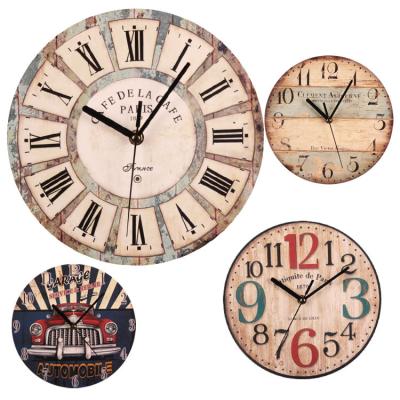 China Classrooms Hot Nordic Wooden Coffee Store Shop Coffee Shop Nordic Style Digital Wall Hanging Clock Craft Office Gifts Selling Home Decoration for sale