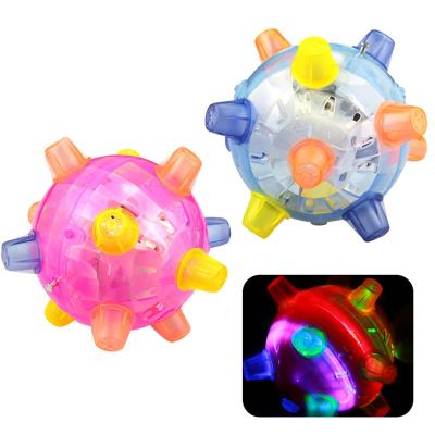 China New Kids Flash Led Light Jumping Flashing Dancing Music Bouncing Ball Kids Toys Boy Girl Funny Gift for sale