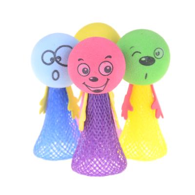 China 2Pcs Jump Flashing Doll Bounce Creative Baby Elf Fly Kids Educational Toy 6.5cm Color Random for sale