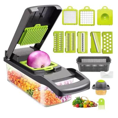 China Kitchen Multifunctional Plastic Manual Slicer Cutter Veggie Dicer Onion Cutter Viable Hot Selling Vegetable Fruit Vegetable Cleaver for sale