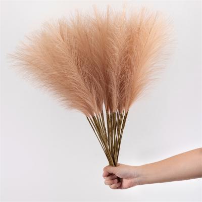 China Home Room Boho Faux Pampas Decor Mini Silk Flowers Artificial Grass Pampas Bulk Handmade for sale