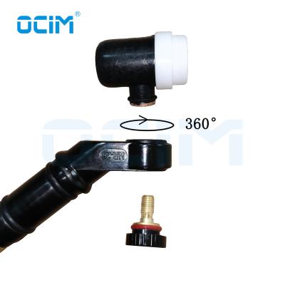 China Arc Welding NR26 Tig Head 360 Swivel Rotate NeckHead Rotation For WP26 Gss Cooled Argon Arc Welding Torch for sale