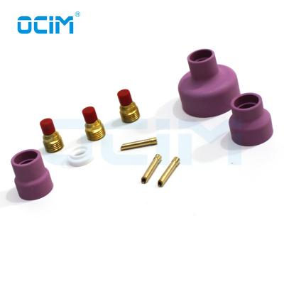 China WP9/20 Alumina Ceramic Nozzle Cups +Strainer Mesh+Collet+Gas Lens For WP9/20 for sale