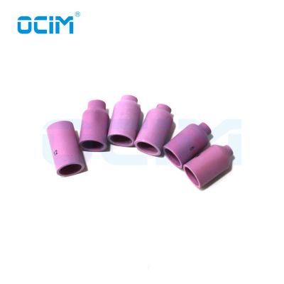 China CAT 17/18/26 cup of 54N14 54N15 54N16 54N17 54N18 54N19 TIG Alumina Ceramic Gas Lens for WP17 18 26 torch kits for sale