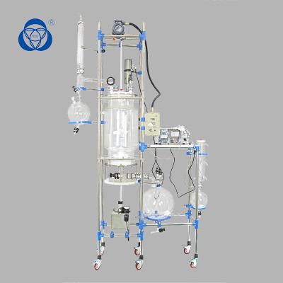 China Vacuum Jacketed Glass Vessel , Glass Chemical Reactor Non Leakage Without Pollution for sale