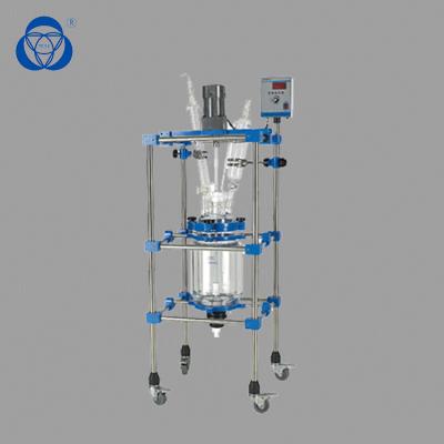 China Anti Vibration Jacketed Glass Vessel  Long Time Durability Safe Operation Efficient for sale