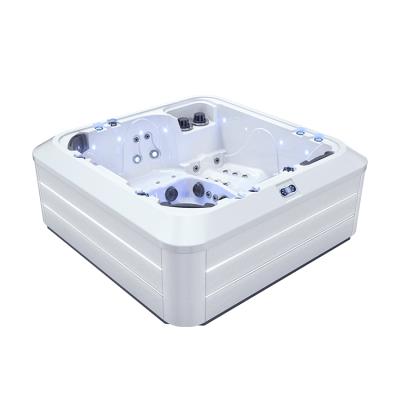 China Modern Best Price 6 Person Led Strips Luxury Outdoor Spa Bathtub Massage Tub for sale