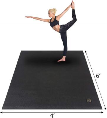 China Premium Yoga Mat Extra Thick Big Size Yoga Mat Comfortable Non-Toxic Non-Slip Barefoot Pilates Mat for sale