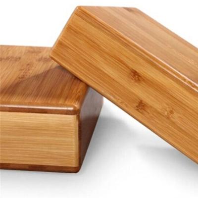 China Travel fitness bamboo yoga block with non-slip/wooden yoga block for sale