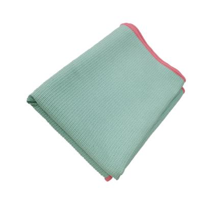 China Hypoallergenic Waffle Texture Microfiber Yoga Towel 100% Anti-Slip Fitness Towel for sale