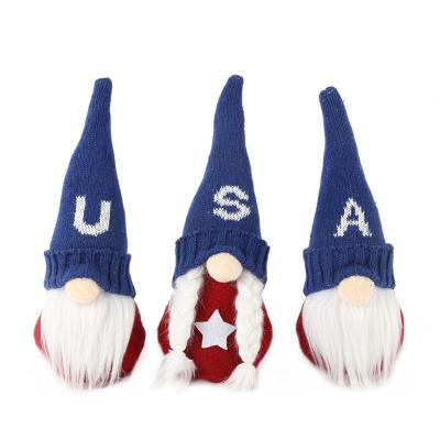 China New Design Party Decoration Best Factory Wholesale Price American Independence Day Party Decoration Toy Faceless Doll for sale