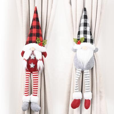 China New Products Eco-friendly Innovative Sustainable Quality Decoration Nordic Santa Christmas Sack Curtain Buckle for sale