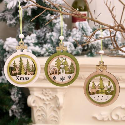 China Wooden Chirstmas Decor Christmas Pendants Tag Christmas Tree Christmas Tree Picks Decorations for sale