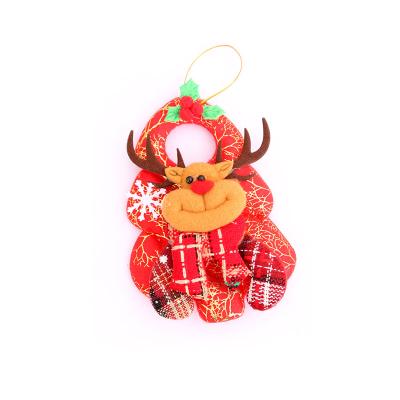 China 2022 New Popular Christmas Door Small Christmas Tree Decoration Christmas Tree Doll Hanging Pendant Ornament for sale