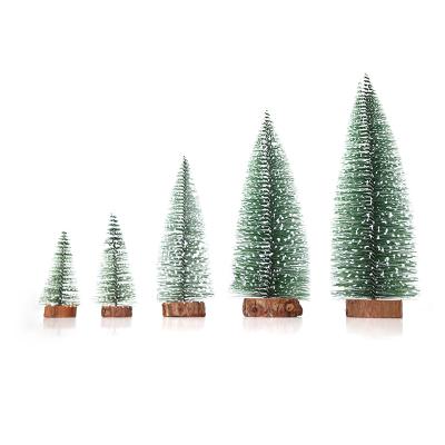 China Christmast Ornament Small Mini Christmas Tree Cedar Desktop Christmas Tree Window Display Gifts Christmas Desktop Decorations for sale