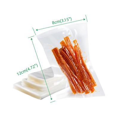 China 100pcs BPA Free Moisture Proof Multi Pack Puncture Prevention Clear Vacuum Sealer Bags for sale