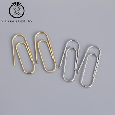 China From YiXin New S925 Sterling Silver Earrings Rebate Pin Ear Jewelry 2022 Elegant Hooks Women's Small Gold Fashion Jewelry for sale