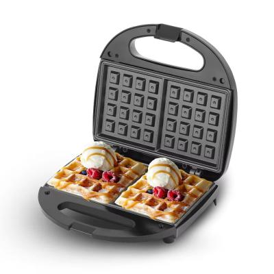 China Customized Logo Acceptable Dual Waffle Maker for Quick Cleaning and Non-Stick Cooking for sale