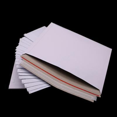 China Non-Bendable Rigid White Business Envelope Durable Cardboard Document Mailer Envelopes for sale