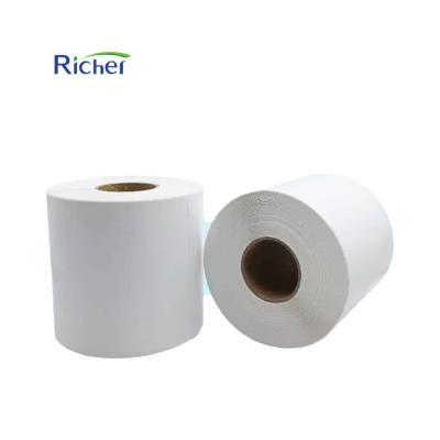 China Waterproof Self Adhesive Label Maker Jumbo Roll Shipping Label Printer Thermal Paper Label Paper Sticker for sale