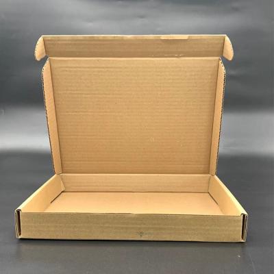 China Custom Recycled RP Cardboard Materials Paper Postage Box Subscription Flat Shipping Corrugated Packing Box Corrugated Box With Logo for sale