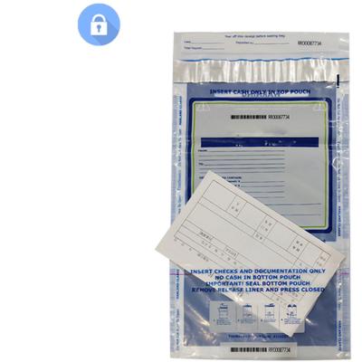 China Plastic bag is biodegradable and waterproof high quality environmental protection plastic money tamper dust prevention dust envelopes security obvious bag for sale