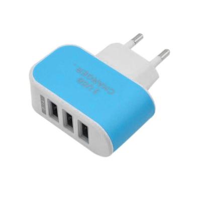 China Mobile Phone 3 USB Candy Wall Travel AC Power Charger Home Charger Adapter For Mobile Phone Portable Universal Charger for sale