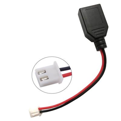 China Computer USB male and female head to terminal pair pH2 power lead 0 xh2 54-2p cable 2pin power USB plug terminal for sale