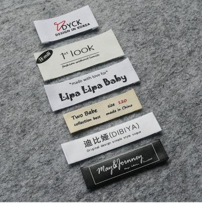 China Best Quality Washable T Shirts Cloth Labels Wholesale Clothing Grades Labels For Clothes Label Standard Wash Label Garment Labels for sale