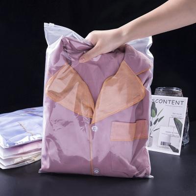 China Popular Design Waterproof Custom Frosted PVC Zipper Bag Storage Bag With Zipper For Hoodies Swimwear Packaging for sale