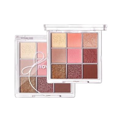 China 9 Colors Luxury Glitter Eyeshadow Palette Waterproof Hot Selling Colorful Eyeshadow Palette Multicolor Eyeshadow Palette for sale