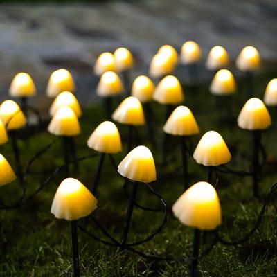 China Borosilicate Glass Solar LED String Lights Outdoor Waterproof Garden Lawn Landscape Mushroom Lamp IP65 Fairy Lights Decor Patio/Yard for sale