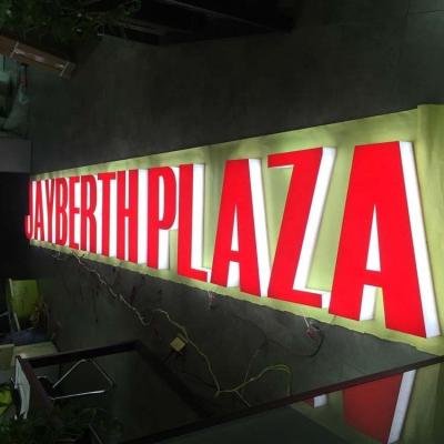 China Large Material Buildings Full Acrylic Light Letter Sign Light Letter Sign For Market for sale